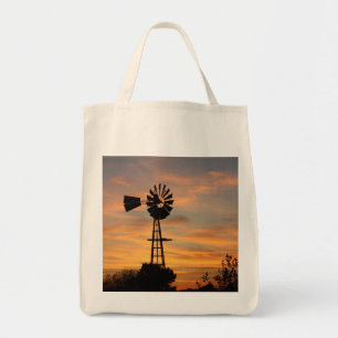 Windmill Silhouette GROCERY BAG