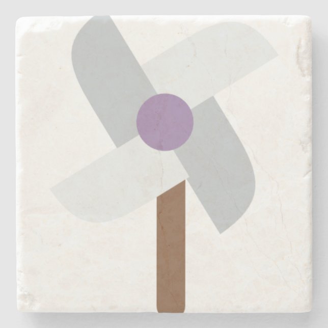 windmill stone coaster (Front)