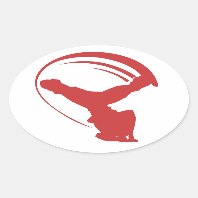 Windmill style red sticker (Front)