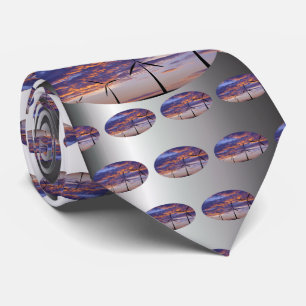 Windmill Turbine at Sunset Tie