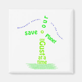 Windmill Typography Magnet