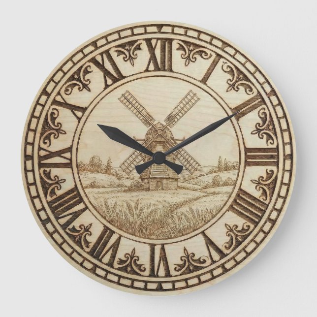 Windmill - Wall Clock  (Front)
