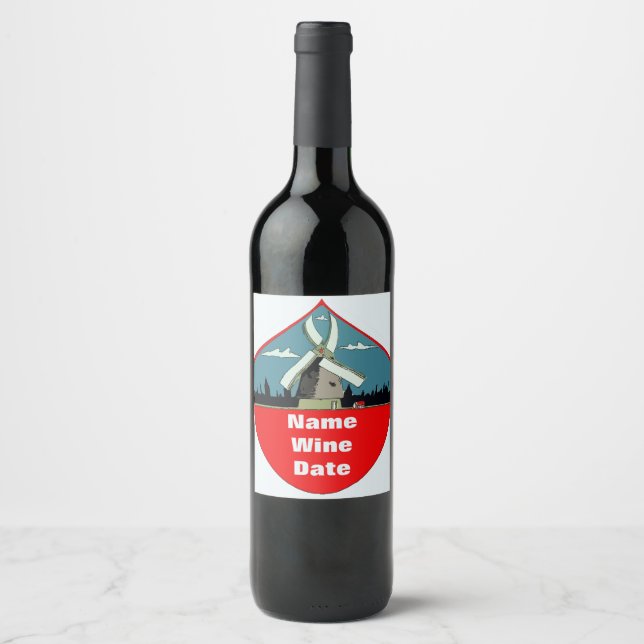 Windmill Wine Label (Front)