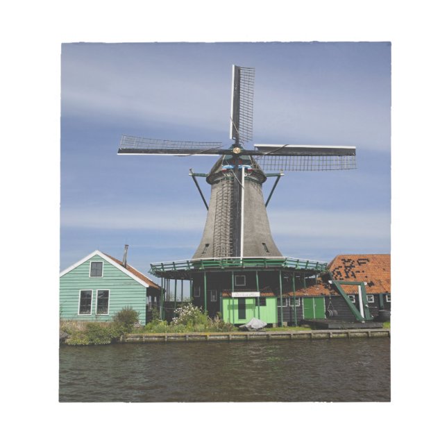 Windmill, Zaanse Schans, Holland, Netherlands 3 Notepad (Front)