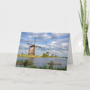 Windmills in Holland Greeting Card