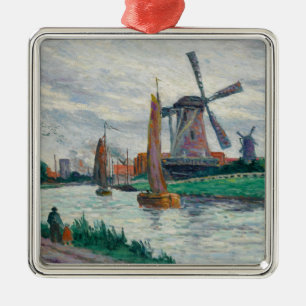 Windmills in Holland (The Netherlands) Metal Ornament