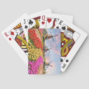 Windmills, Keukenhof, Netherlands Playing Cards