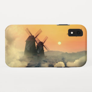Windmills Mountains and Clouds iPhone XR Case