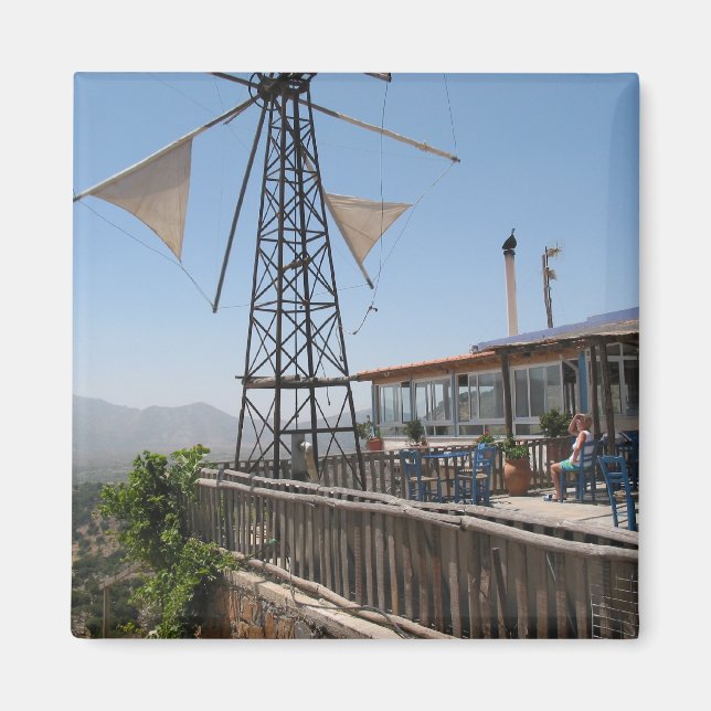 Windmills of Crete Magnet (Front)