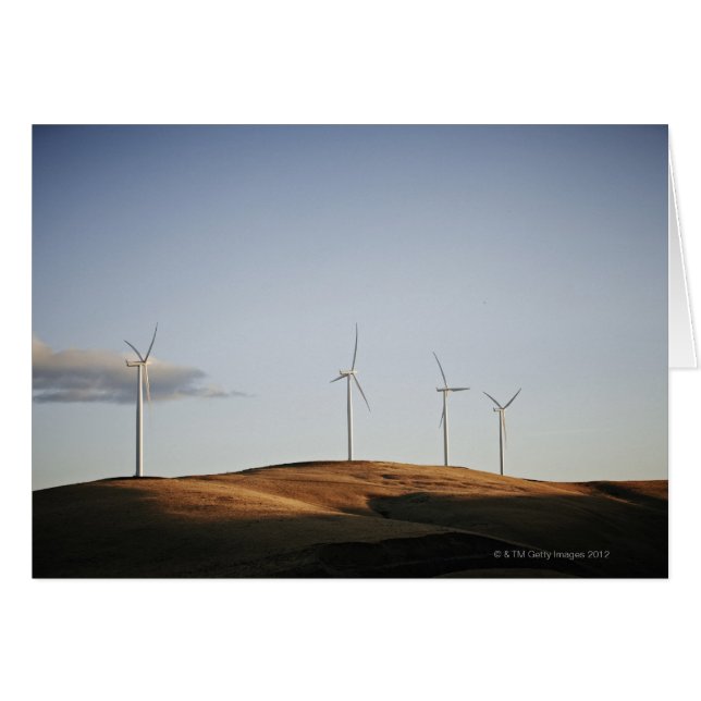 Windmills on hill at sunset 2 (Front Horizontal)