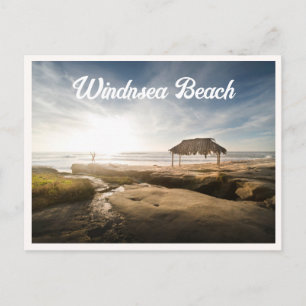 Windnsea Beach La Jolla Sunset San Diego Photo Postcard