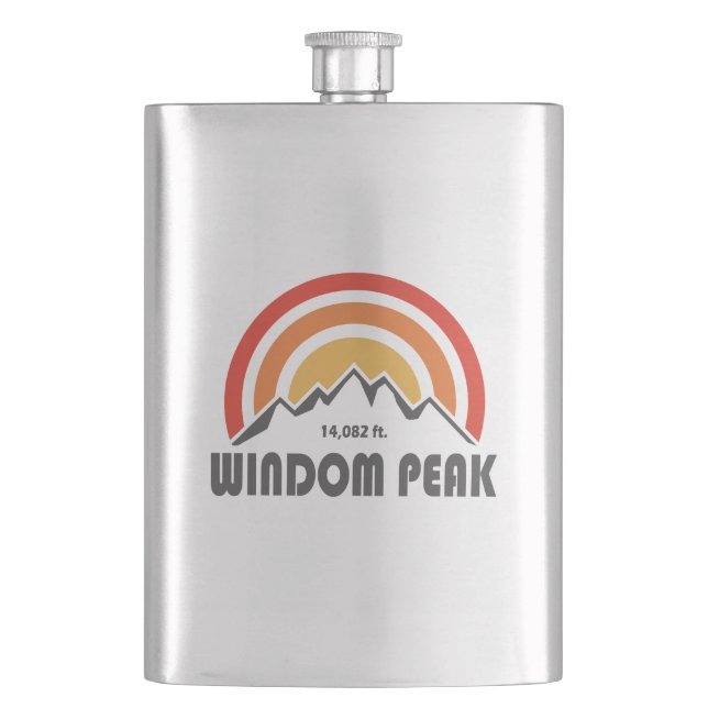Windom Peak Hip Flask (Front)