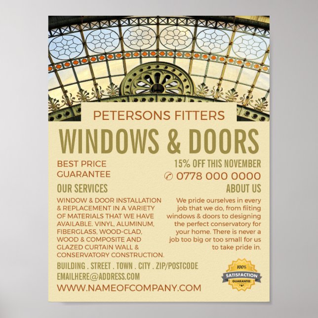 Window Arch, Window & Door Fitter Company Poster (Front)