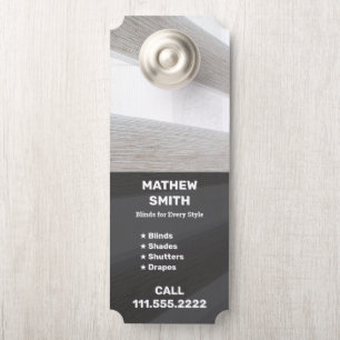 Window Blinds One Sided Door Hanger