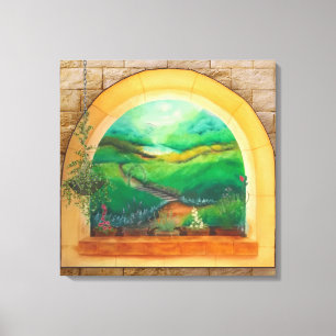 Window canvas print