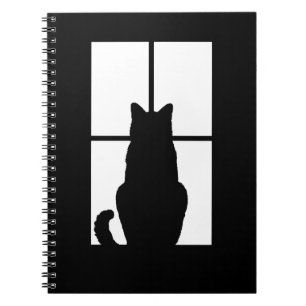 Window Cat Click to Customize Colour Decor Notebook