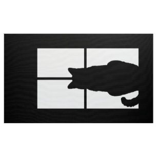 Window Cat Click to Customize Colour Decor Option Fabric