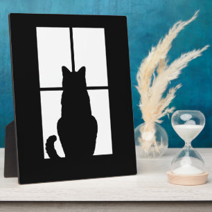 Window Cat Click to Customize Colour Decor Plaque