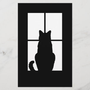 Window Cat Click to Customize Colour Decor Stationery
