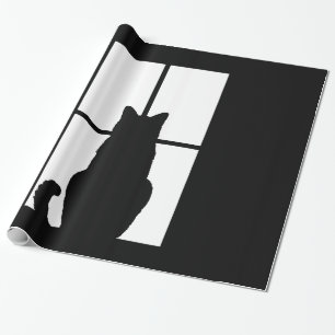 Window Cat Click to Customize Colour Decor Wrapping Paper