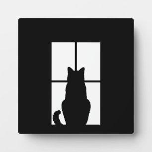 Window Cat Click to Customize Get any colour decor Plaque