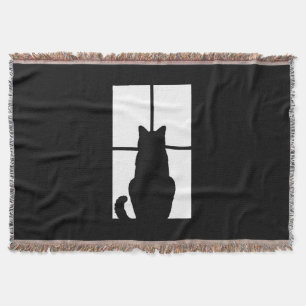 Window Cat Click to Customize Get any colour decor Throw Blanket