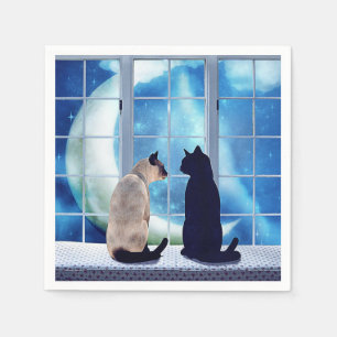 Window Cats Napkin