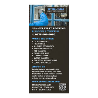 Window Clean, Window Cleaning Service Price List Rack Card