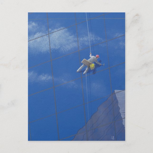 Window Cleaner 1990 Postcard (Front)