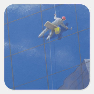 Window Cleaner 1990 Square Sticker