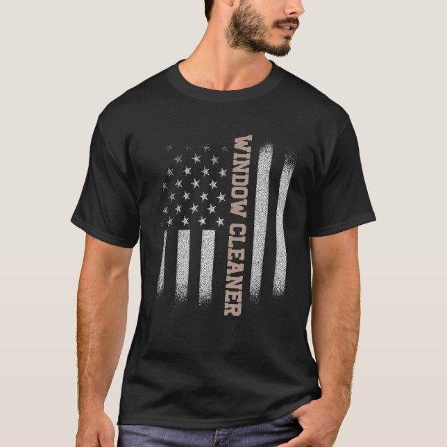 Window Cleaner American Cleaning 7 T-Shirt (Front)