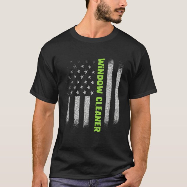 Window Cleaner Cleaning 61 T-Shirt (Front)