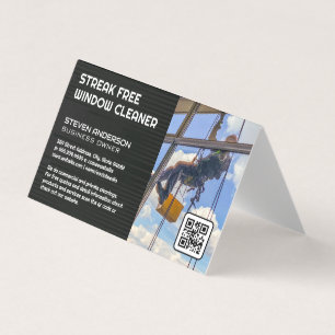 Window Cleaner   Office Building Business Card