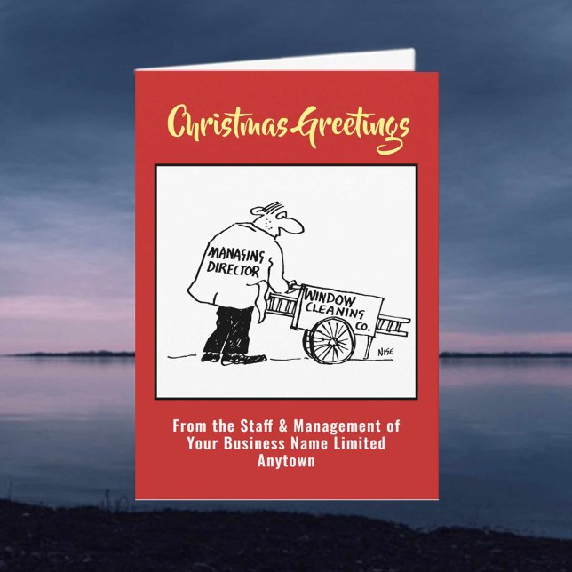 Window Cleaner or Window Cleaning Christmas Card (Creator Uploaded)