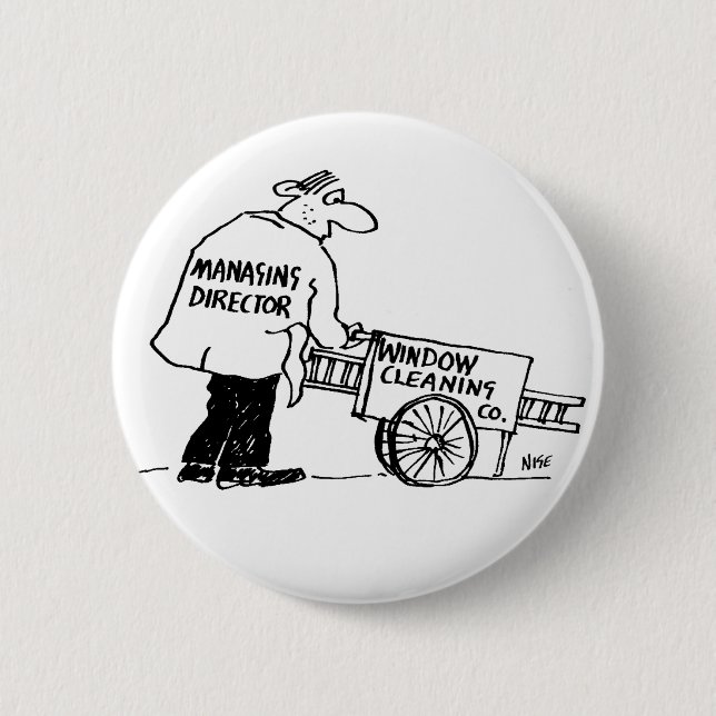 Window Cleaner with Window Cleaning Cart 2 Inch Round Button (Front)