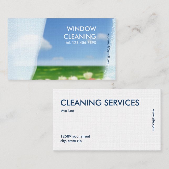 Window Cleaning Business Card (Front/Back)