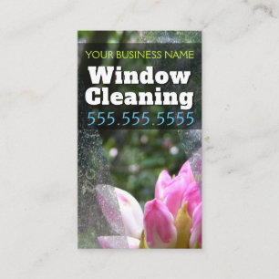 WINDOW CLEANING Business customizable promotional Card