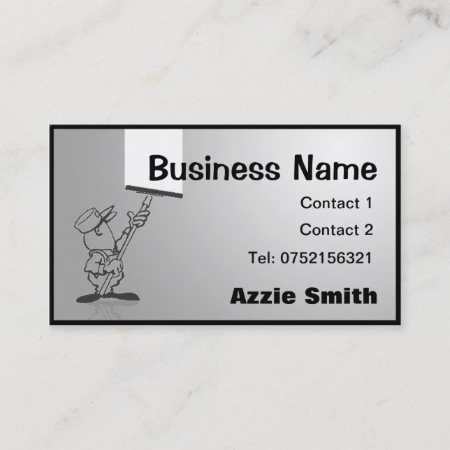 Window Cleaning/Decorating Business Card (Front)