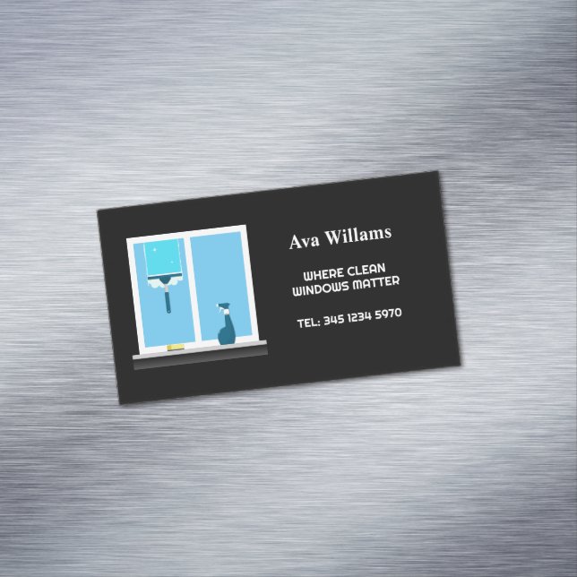 ✨Window Cleaning Magnetic Business Card (In Situ)