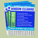 Window Cleaning Phone Numbers Flyer<br><div class="desc">Window cleaning Flyer</div>