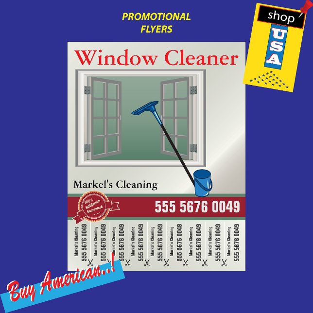 Window Cleaning Service Small Business Flyer (Creator Uploaded)
