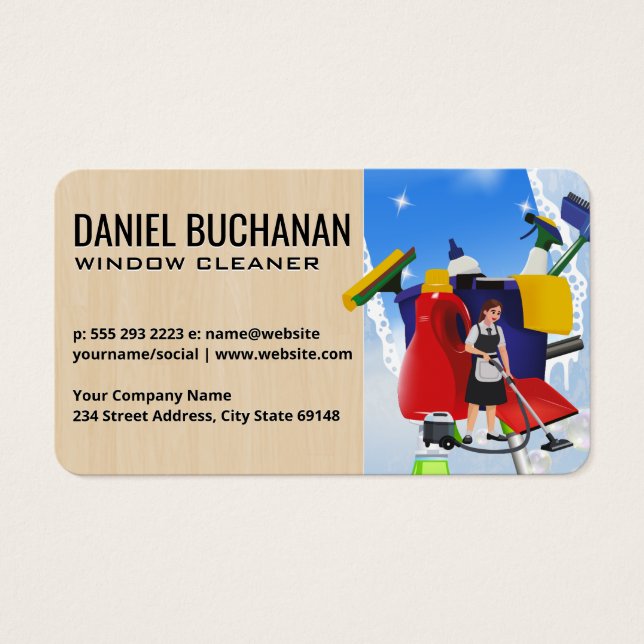 Window Cleaning | Squeegee | Maid (Devant)