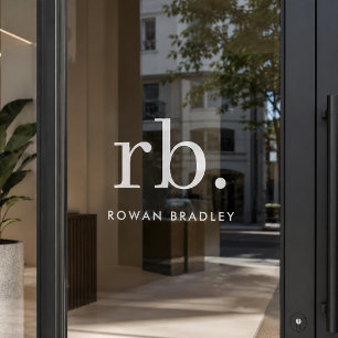 Window Cling   Custom Name Office Glass Door Decal