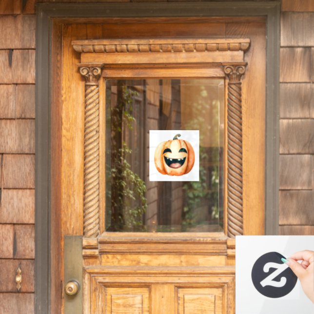  Window Clings  "Happy Pumpkin" (Home Door)