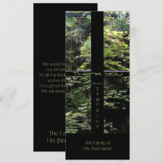 Window Cross on Nature Garden Sympathy Thank You I Invitation