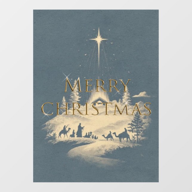 Window Decal Cling Christmas  (Sheet)
