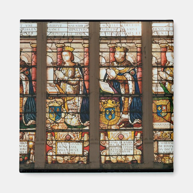 Window depicting Francois de Bourbon Magnet (Front)