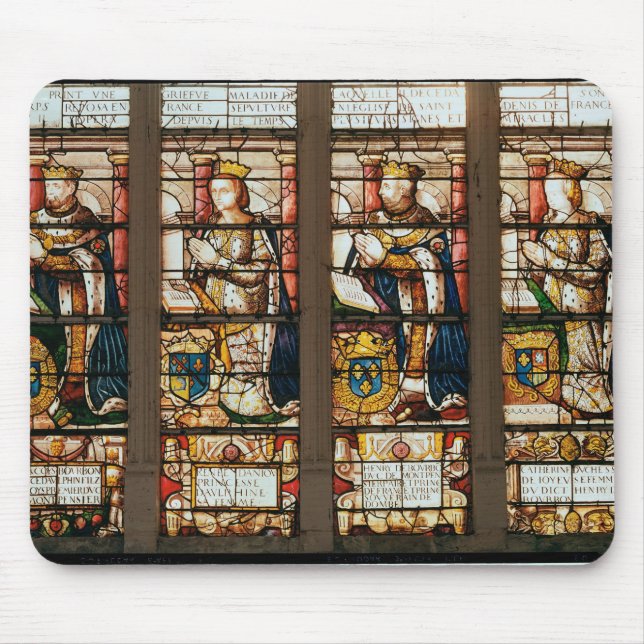 Window depicting Francois de Bourbon Mouse Pad (Front)
