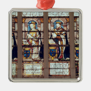 Window depicting Louis de Bourbon Metal Ornament