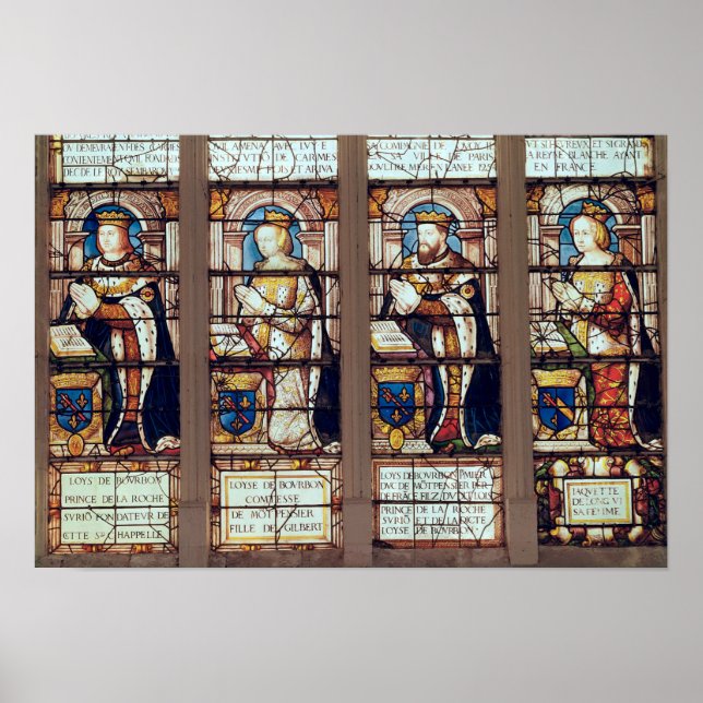 Window depicting Louis de Bourbon Poster (Front)